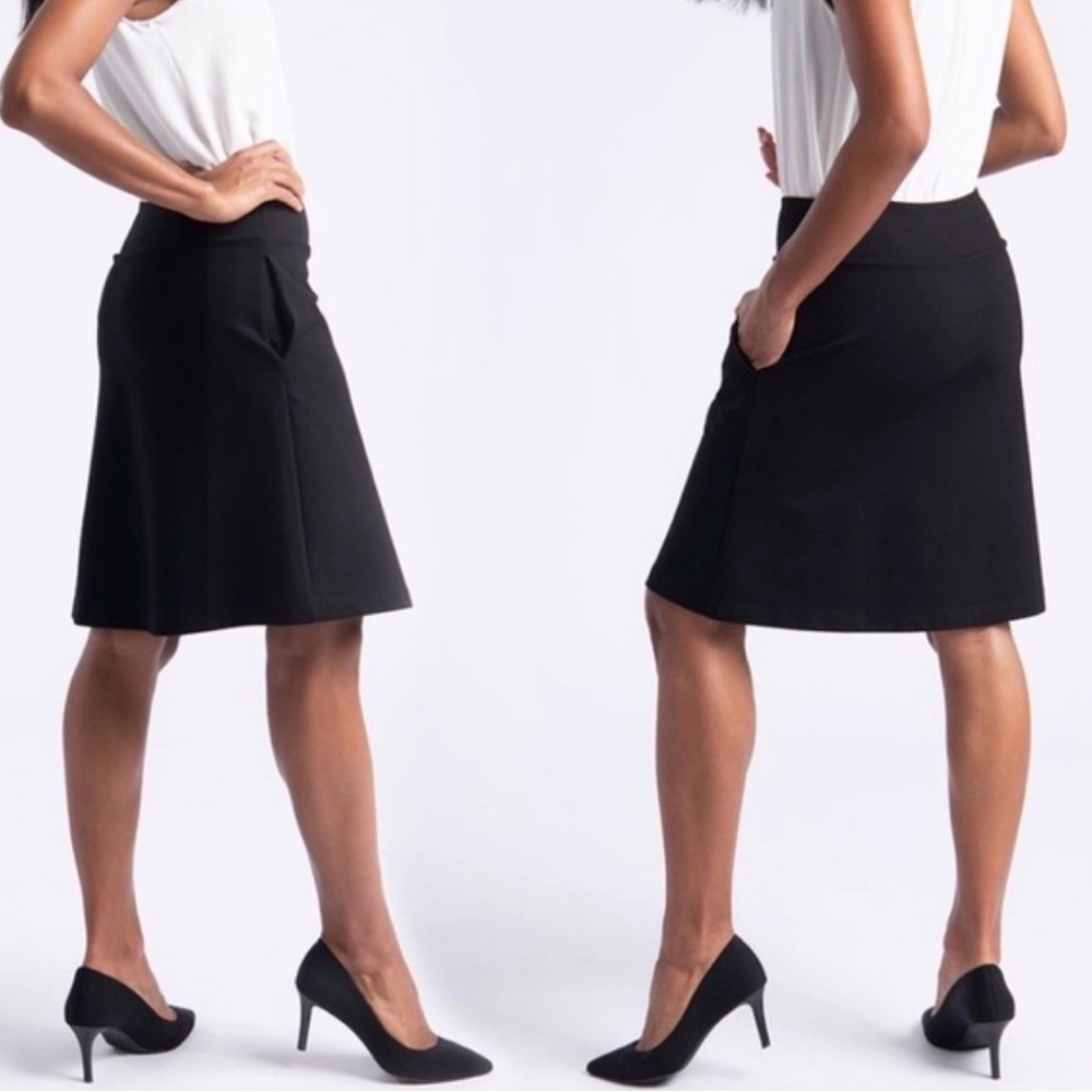 Betabrand Ponte A-line Skort
